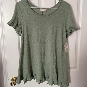 Altar’d State Ruffle Tee